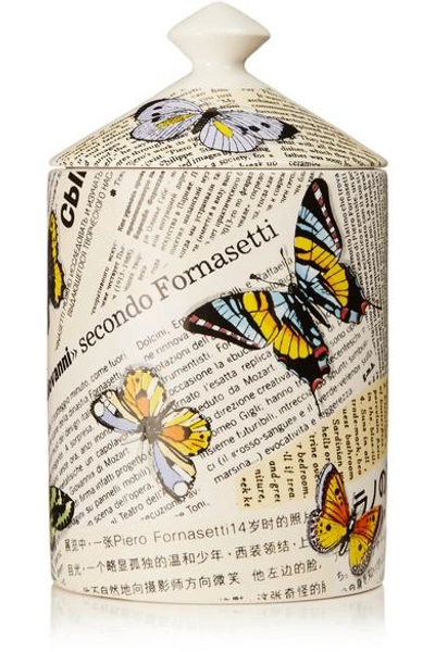 Shop Fornasetti Ultime Notizie Scented Candle, 300g In Colorless