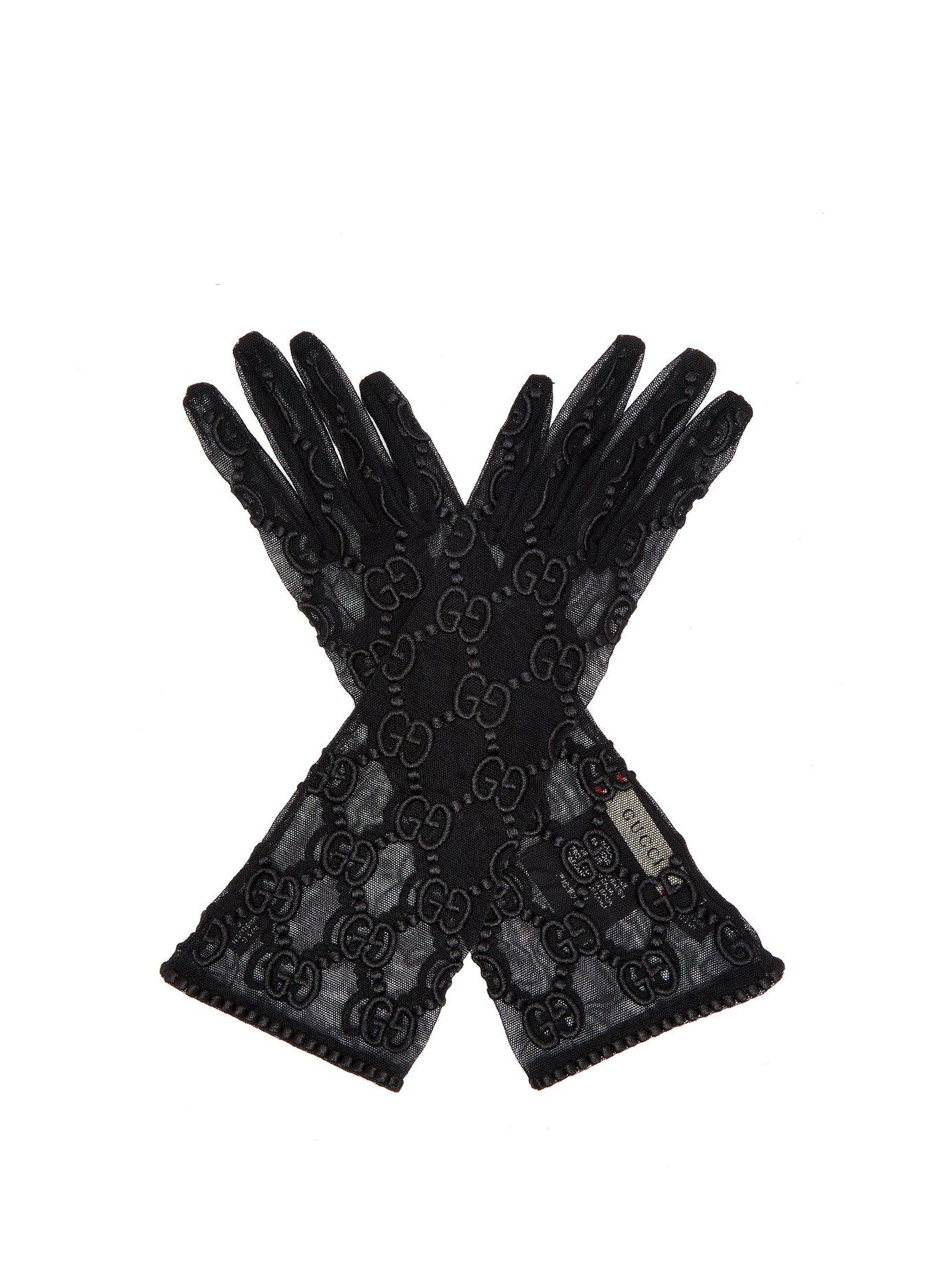 mesh gucci gloves