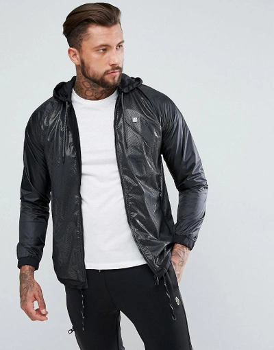 Shop Luke 1977 Capability French Zip Through Netting Jacket In Black - Black