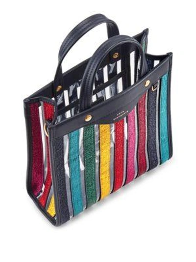 Shop Anya Hindmarch Rainbow Stripe Tote In Multi