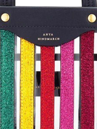 Shop Anya Hindmarch Rainbow Stripe Tote In Multi