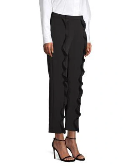 Shop Opening Ceremony William Ruffle Flare Pants In Black