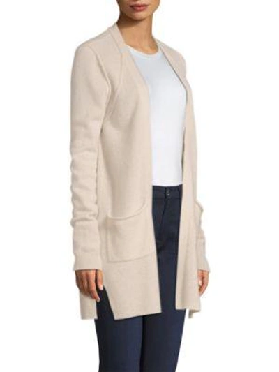Shop Atm Anthony Thomas Melillo Open Front Cashmere Cardigan In Lunar