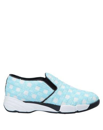 Shop Pinko Sneakers In Azure
