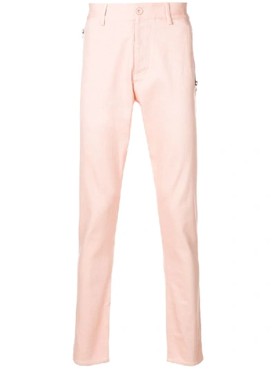 Shop Unconditional Slim-fit Chinos - Pink In Pink & Purple