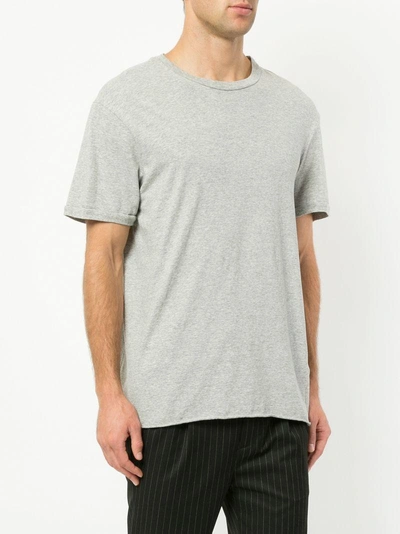 Shop Bassike Round Neck T-shirt - Grey