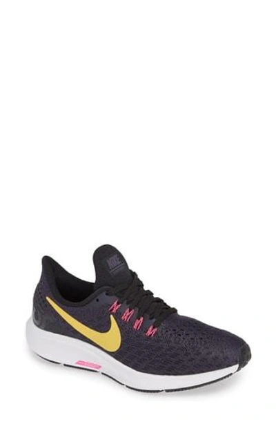 Shop Nike Air Zoom Pegasus 35 Running Shoe In Gridiron/ Orange/ Black/ Pink