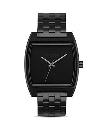 Shop Nixon Time Tracker Black Watch, 37mm X 37mm
