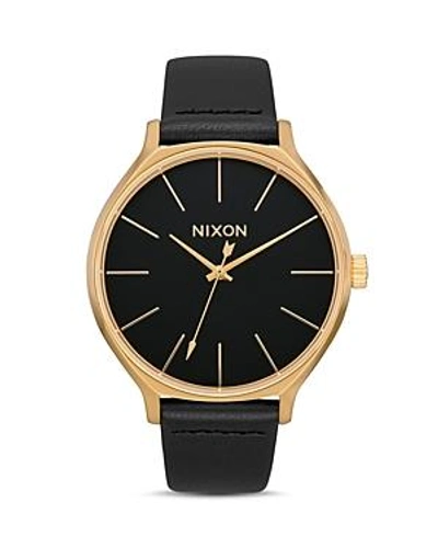 Shop Nixon Clique Black Dial Watch, 38mm