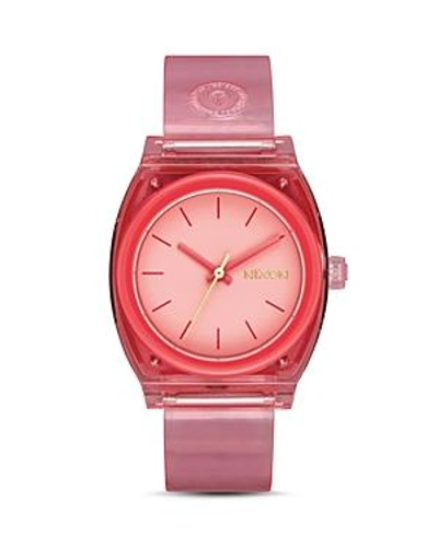 Shop Nixon Time Teller P Watch, 31mm In Coral