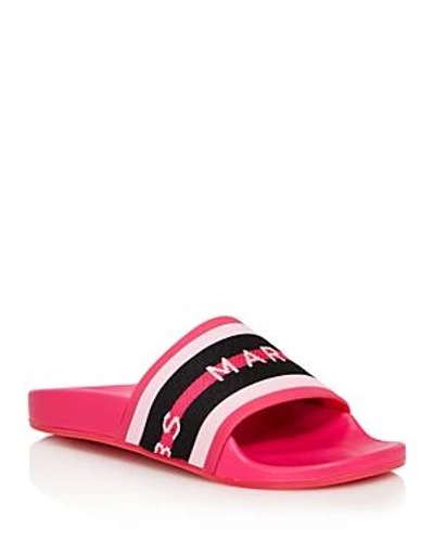 Shop Marc Jacobs Women's Cooper Open Toe Slide Sandals In Pink Multi