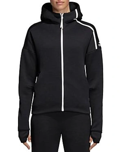 Shop Adidas Originals Z.n.e. Hoodie In Black