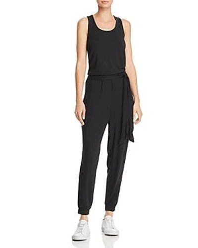 Shop Gaiam X Jessica Biel Mercer V-back Jumpsuit In Black