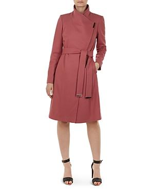 ted baker sandra wrap front coat