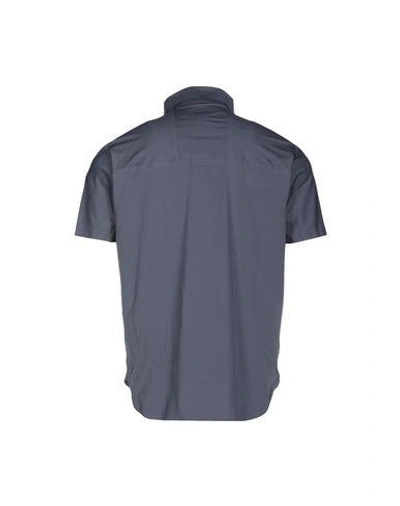 Shop Descente Polo Shirt In Grey