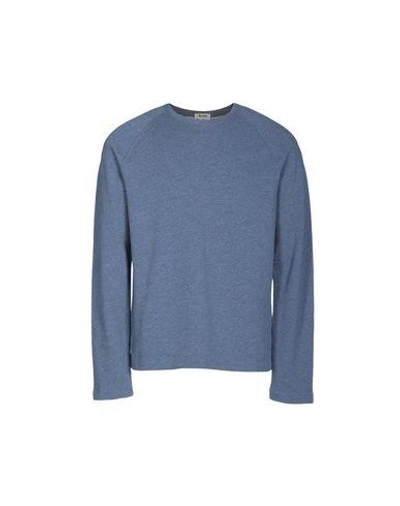 Shop Acne Studios Sweatshirt In Blue