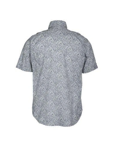 Shop Battenwear Patterned Shirt In Blue