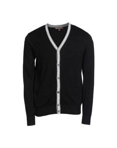 Shop Michael Kors Cardigan In Black