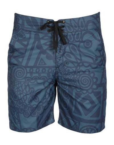 Shop Outerknown Swim Shorts In Blue