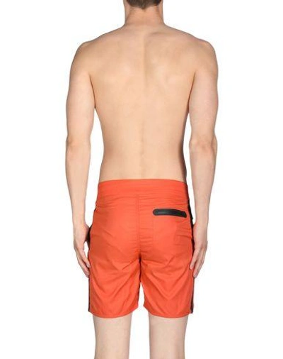 Shop Outerknown Swim Shorts In Orange