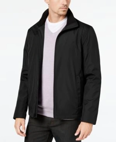 Shop Calvin Klein Men's Classic Midweight Stand Collar Jacket In Black