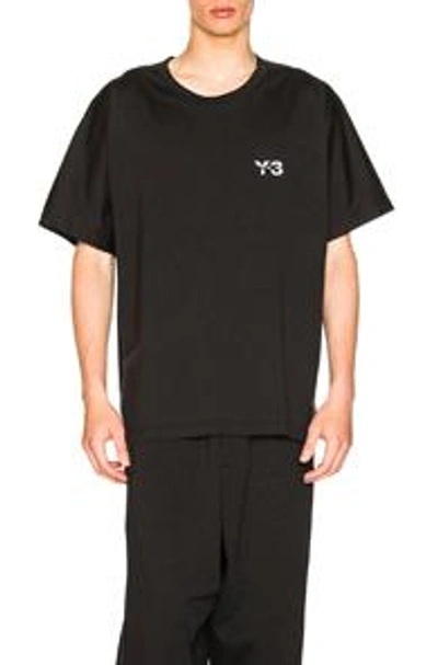 Shop Y-3 Yohji Yamamoto Signature Tee In Black