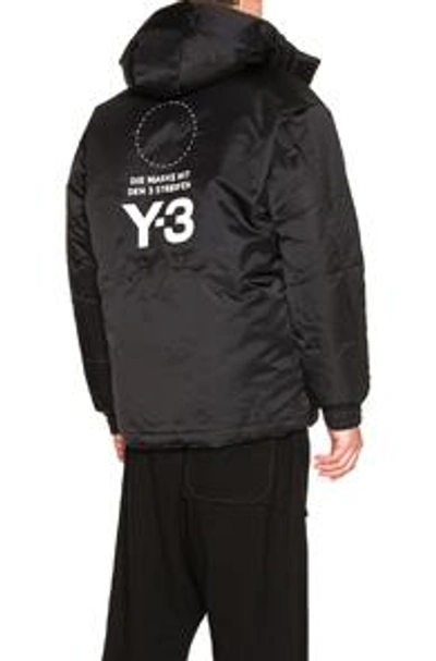 Shop Y-3 Yohji Yamamoto Padded Jacket In Black