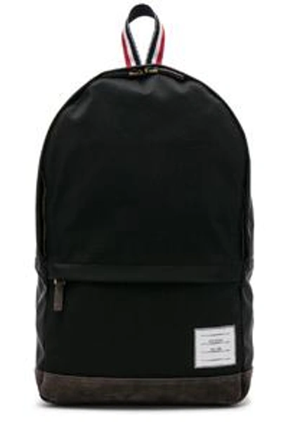 Shop Thom Browne Nylon Tech Unstructured Backpack In Black