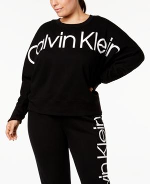 calvin klein black and white sweatshirt
