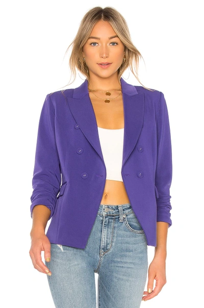 Shop Privacy Please Ivana Blazer In Purple. In Royal Purple
