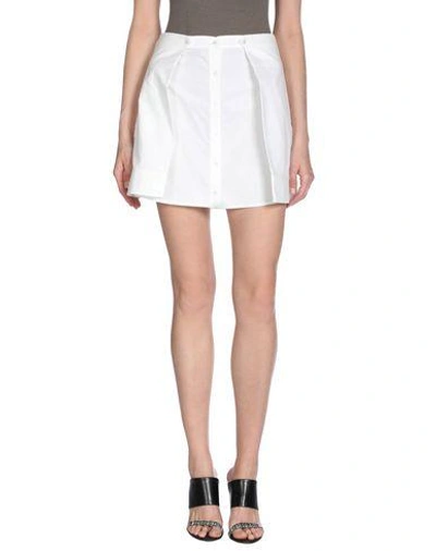 Shop Alexander Wang Mini Skirt In White