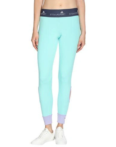 Shop Adidas By Stella Mccartney Leggings In Pastel Blue