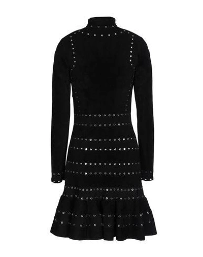 Shop Alexander Mcqueen Short Dress In Black