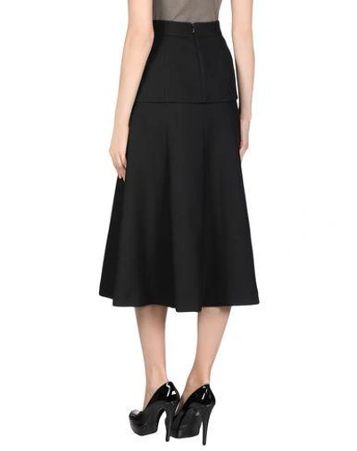 Shop Alexander Mcqueen Midi Skirts In Black