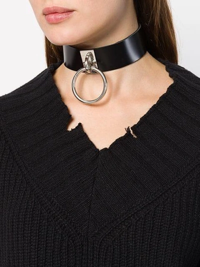 Shop Manokhi Kimia 5 Choker In Black