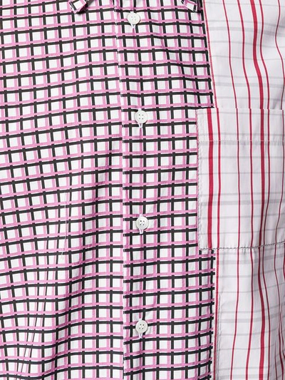 Shop Marni Contrast Checked Shirt - Pink