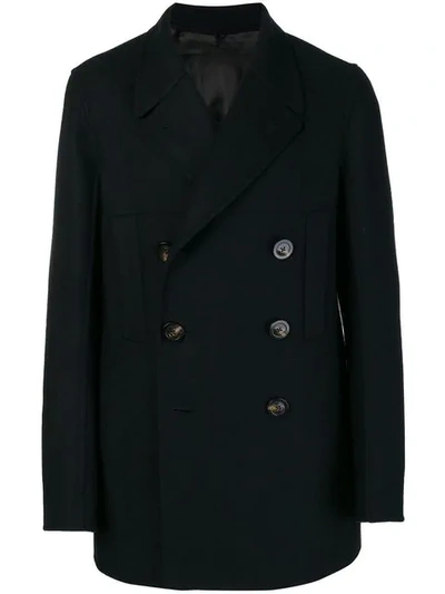 Shop Rick Owens Double Breasted Coat In Black