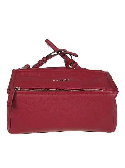 Shop Givenchy Pandora Shoulder Bag In Fig Pink