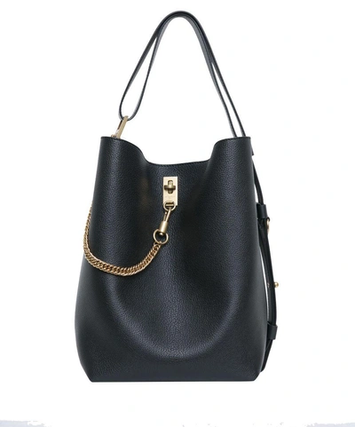 Shop Givenchy Bucket Leather Bag In Nero