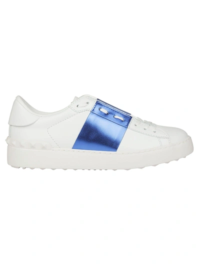 Shop Valentino Sneakers In Bianco/acid Bluette