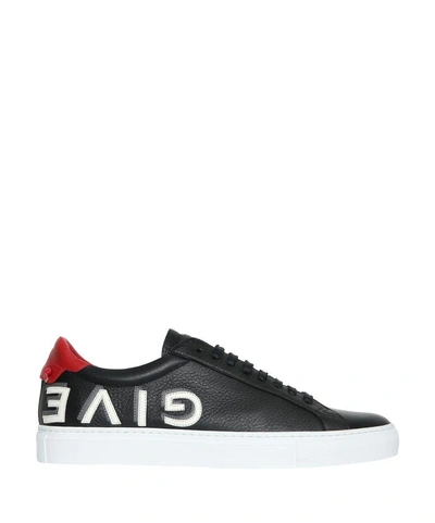 Shop Givenchy Urban Street Leather Sneakers In Nero
