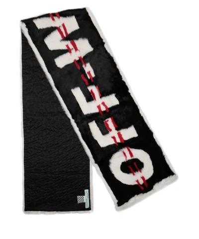 Shop Off-white Industrial Fur Scarf In Nero