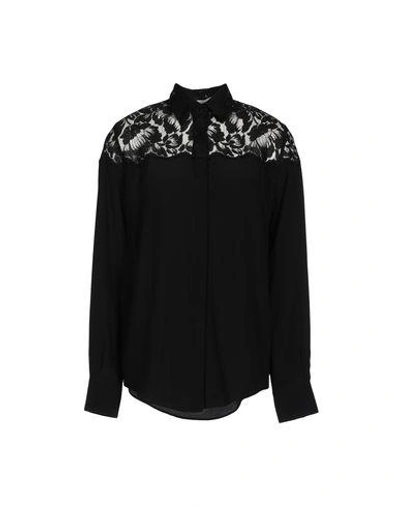Shop Stella Mccartney Woman Shirt Black Size 0 Silk