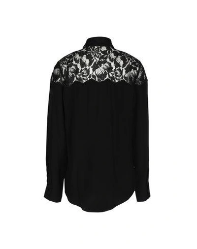 Shop Stella Mccartney Woman Shirt Black Size 0 Silk