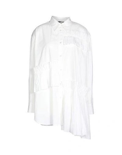 Shop Mcq By Alexander Mcqueen Solid Color Shirts & Blouses In White