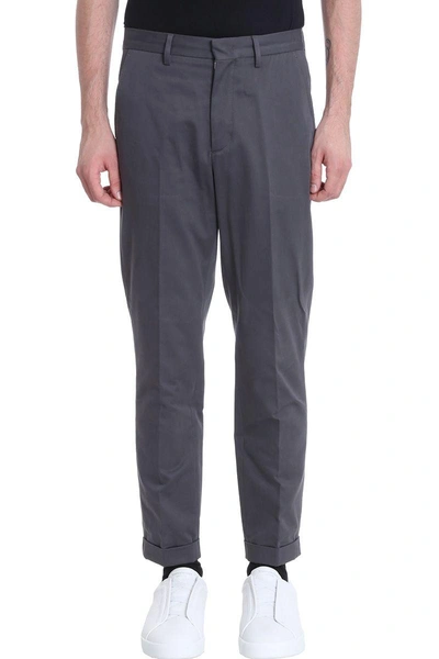 Shop Z Zegna Grey Cotton Pants