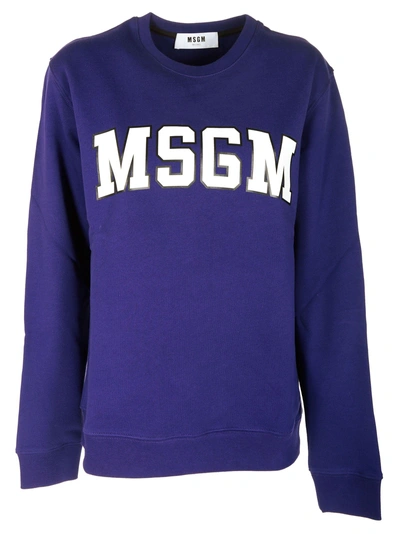 Msgm Logo Patch Sweatshirt