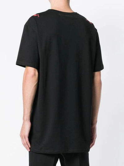 Shop Alexander Mcqueen Dancing Skeleton T-shirt - Black