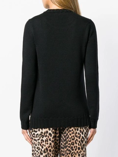 Shop P.a.r.o.s.h . Embellished Collar Jumper - Black