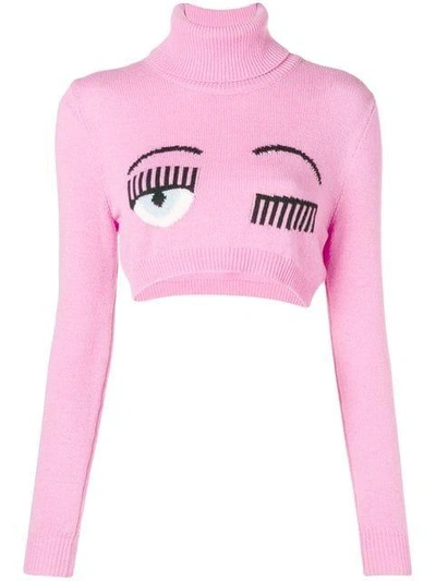 Shop Chiara Ferragni 'maglia' Oberteil In Pink